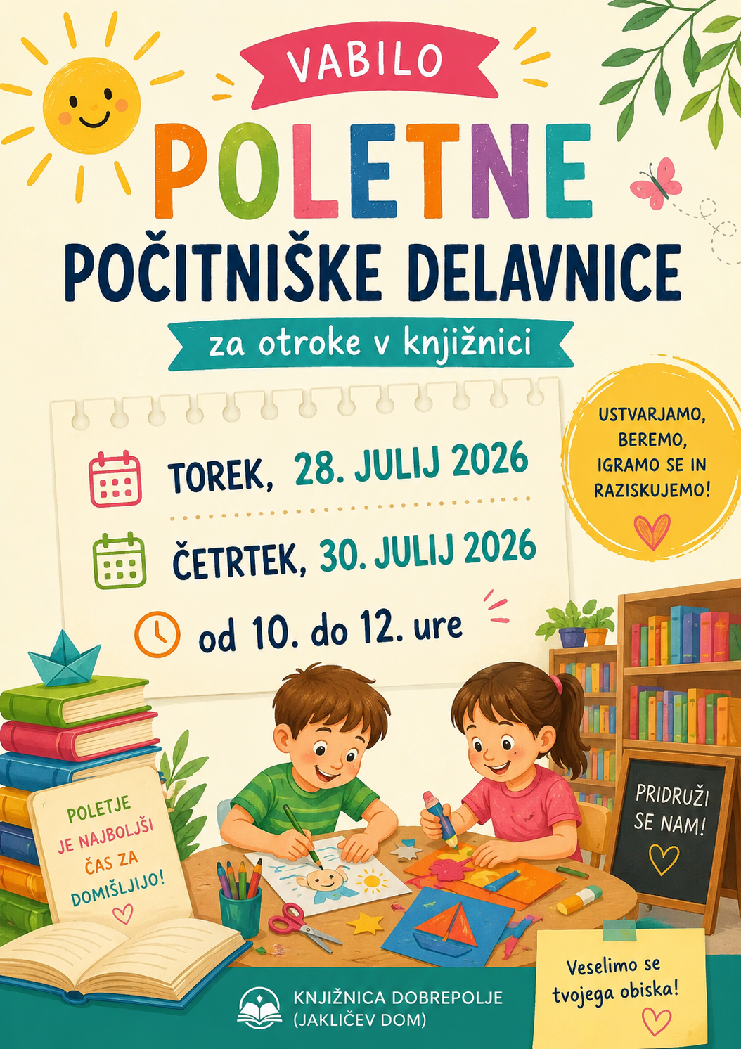 Poletne počitniške delavnice